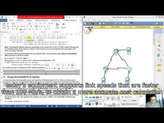 8.2.4.5 Lab - Configuring Basic Single-Area OSPFv2