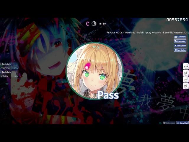 osu! Kobaryo - Kumo No Kireme [Collab Apocalypse] pass