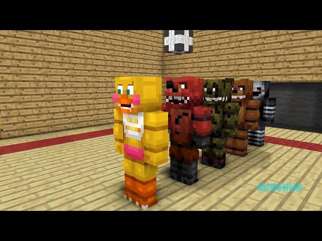 FNAF vs Mobs  CS GO Challenge FULL MOVIE   Minecraft Animation Five Nights At