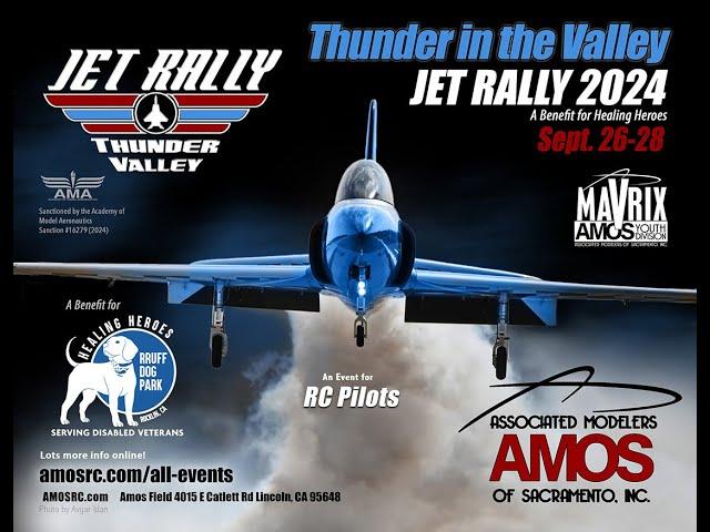 Jet Rally 2024 RC Jets turbine and electric at Lincoln, CA