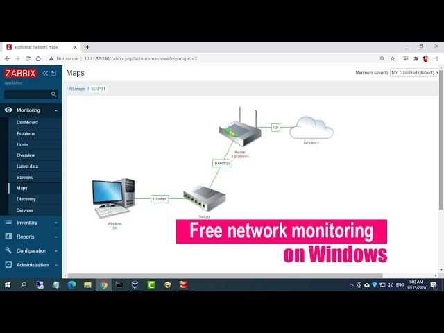 Free network monitoring tools on Windows | Zabbix | NETVN
