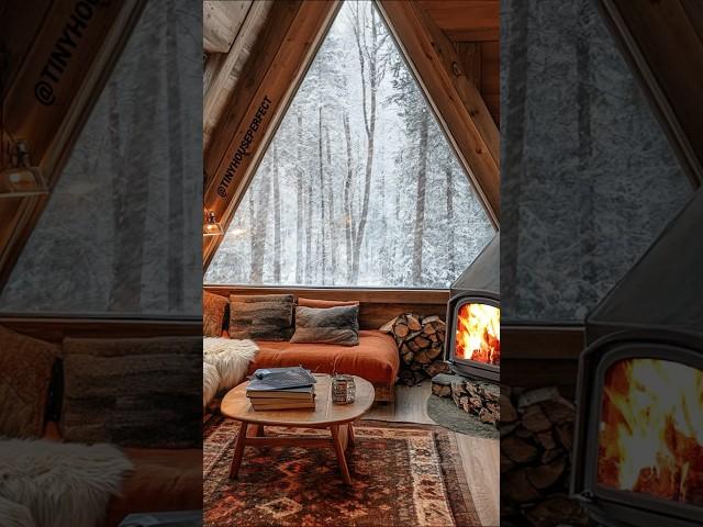 A dreamy A-frame escape with a warm fireplace, rustic charm, and breathtaking snowy views!