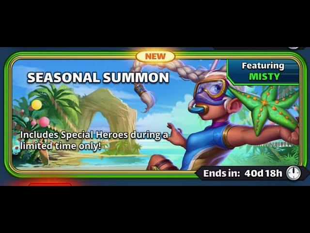 Empires and Puzzles Summon Video: Seasonal Summons Beach Party - Pulls - 15 Coin Pulls 12 June, 2023