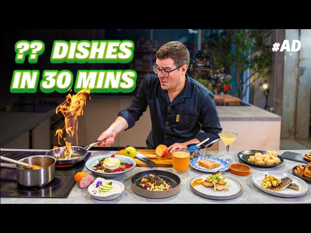 How Many Apple Dishes Can a Chef Make in Just 30 Minutes?!