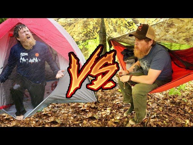 Hammock Vs. Tent Camping In The Rain | Versus Series Ep. #1