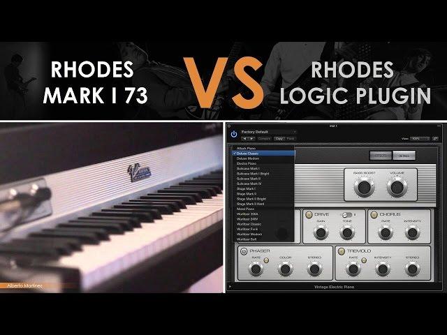 Fender Rhodes Mark I 73 Electric Piano VS Logic Pro X Stage Mark I (Plugin) 