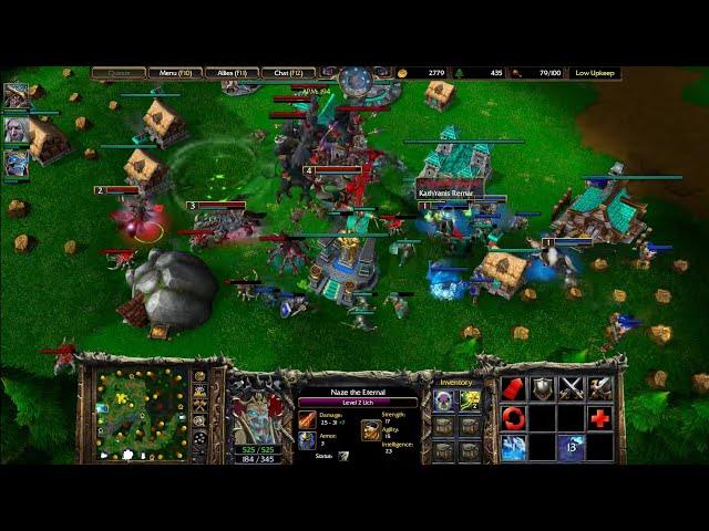 1 (Undead) vs 5 Insane Computers (All Human) | Warcraft 3 Reforged