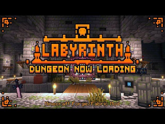 Dungeon Now Loading 1% | The Labyrinth (Minecraft Mod Showcase)