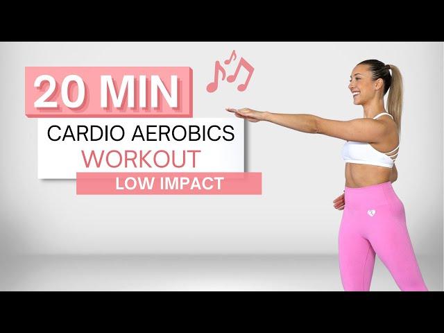 20 min CARDIO AEROBICS WORKOUT | To The Beat  | All Standing | Low Impact | No Squats