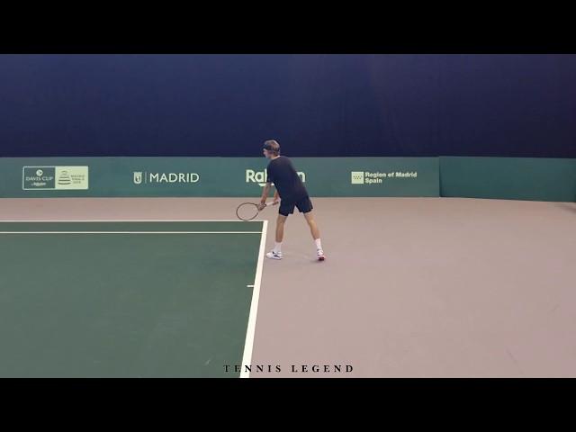 Andrey Rublev destroys every ball (Huge intensity practice - Davis Cup Finals 2019)