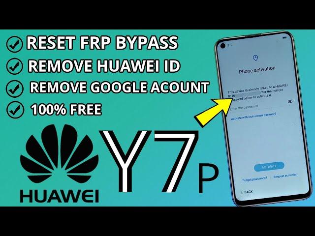 Huawei Y7P (ART L29) Bypass FRP Remove Google Account Unlock HUAWEI ID 2021