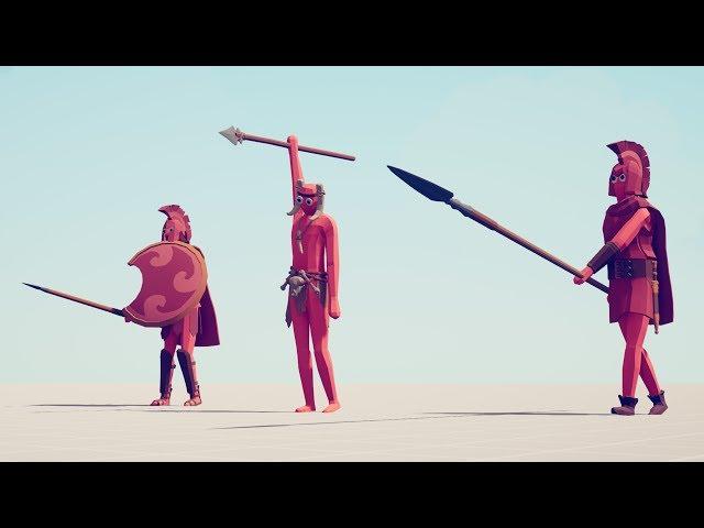 SPEAR TRIO vs EVERY UNIT - Totally Accurate Battle Simulator TABS