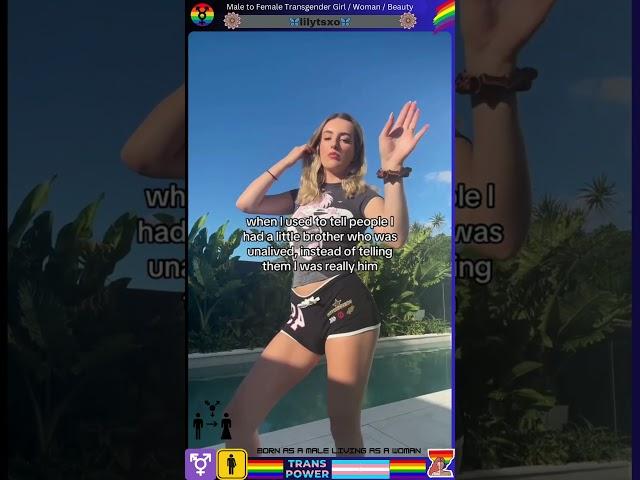 Male to Female Transgender Woman - lilytsxo #viralvideo #shortvideo #transgender #mtf #lgbt #shorts
