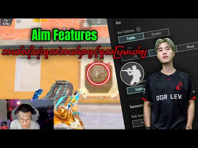 Aim Features ဖွင့်နည်း သုံးနည်း @DGRLEVI  #pubgmobile 