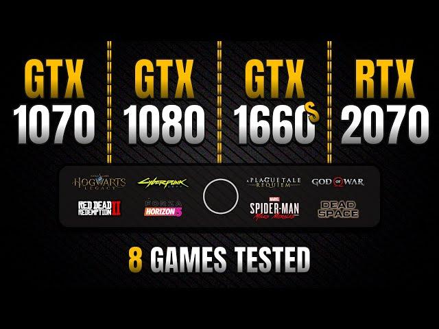 GTX 1070 vs GTX 1080 vs GTX 1660s vs RTX 2070 || Late 2023 Test in 8 Games