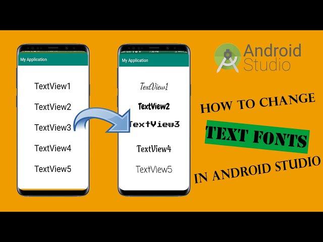 how to change fonts of a text View text in android studio||how to set custom fonts in android studio