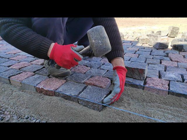 How Granite Paving Stones Are Laid In Ukraine