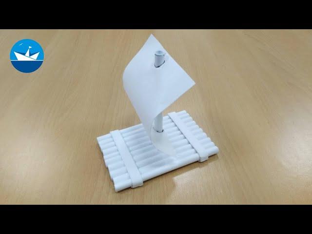 Плот из бумаги/Paper raft/DIY