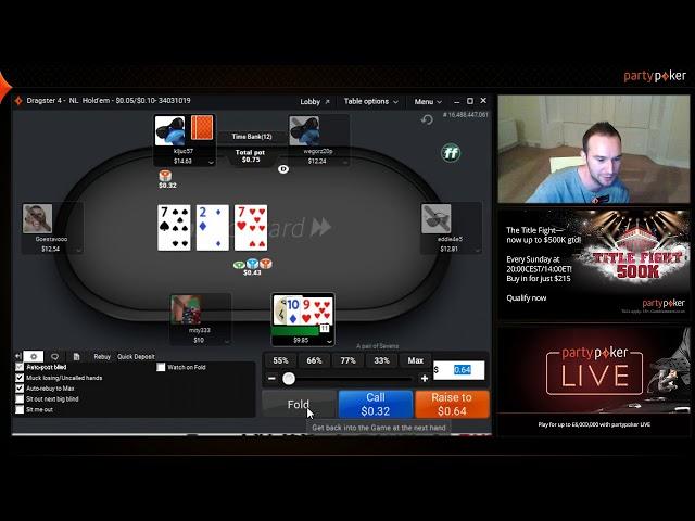 partypokerTV live Twitch Stream Session 17