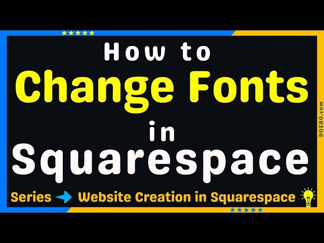 Fonts Customizations Process on Squarespace Website | Quick Demo