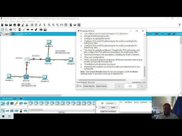 LAB 10.4.3 Basic Device Configuration