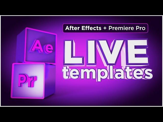 After Effects CC 2017 Tutorial - Create live templates for use in Premiere Pro CC 2017