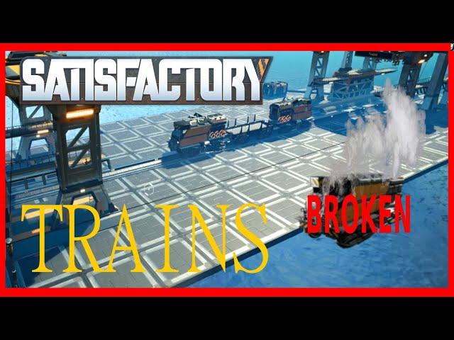 Satisfactory: Trains. Building and fixing issues. Tips and tricks