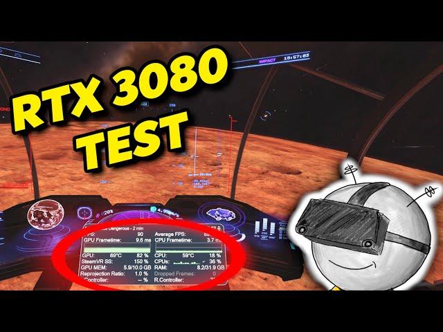 Elite Dangerous VR // RTX 3080 Performance Test // Valve Index Gameplay