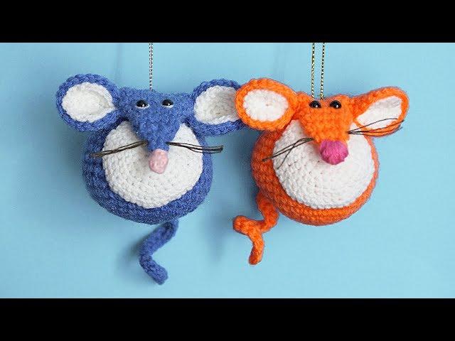 МК Мышешарик | Вязаная мышка крючком - подробное описание игрушки | Crochet Toy Mouse Tutorial