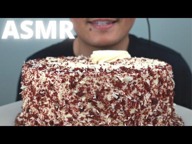 ASMR | Eating Red Velvet Cake | The Hangry Mole