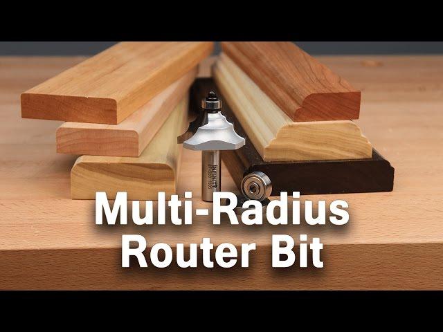 Create Unique Edge Profiles with the Multi-Radius Router Bit
