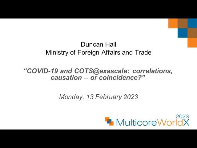 Duncan Hall, Ministry of Foreign Affairs and Trade at Multicore World 2023