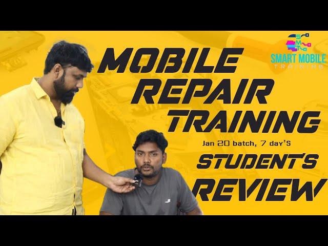 7-days Reviews by students - Mobile repair training center; Advanced chip level course in Hyderabad