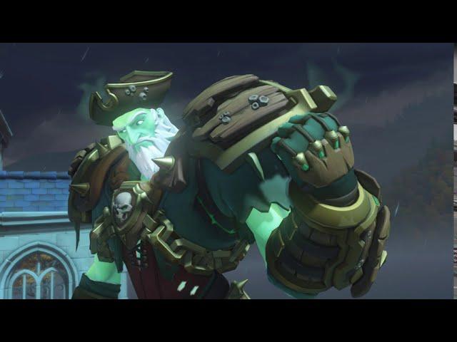 Flying Dutchman Sigma Skin Spotlight (All Cosmetics) | Overwatch Halloween Terror 2020