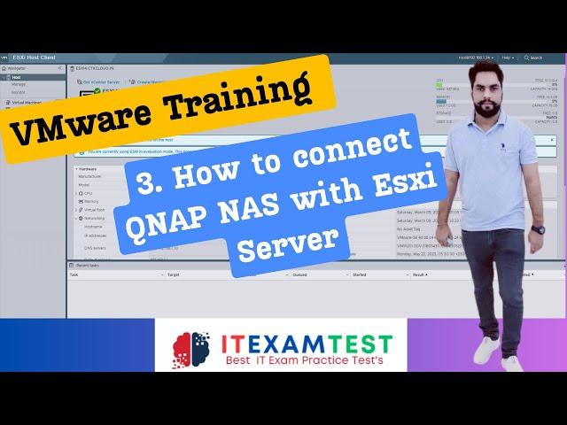 VMware Training: 3 How to connect QNAP NAS with Esxi Server #technology  #vmware #esxi