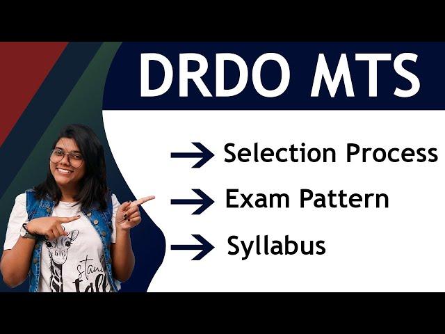 DRDO MTS Syllabus 2022 and Exam Pattern & Selection Process | DRDO CEPTAM MTS syllabus