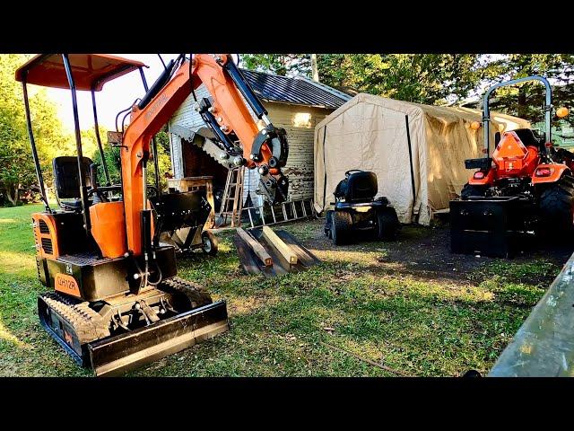 Installing a quick coupler on Chinese mini excavator. $140 on eBay.