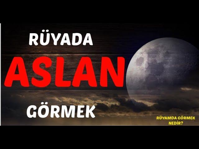 RÜYADA ASLAN GÖRMEK Neye İşarettir? Neye Delalettir?