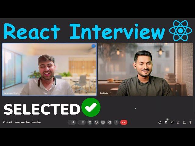 3 Years Experienced React Interview