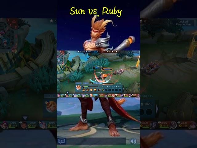 Sun vs. Ruby #mobilelegends #mlbb #sun #ml #ruby #shorts #shorts