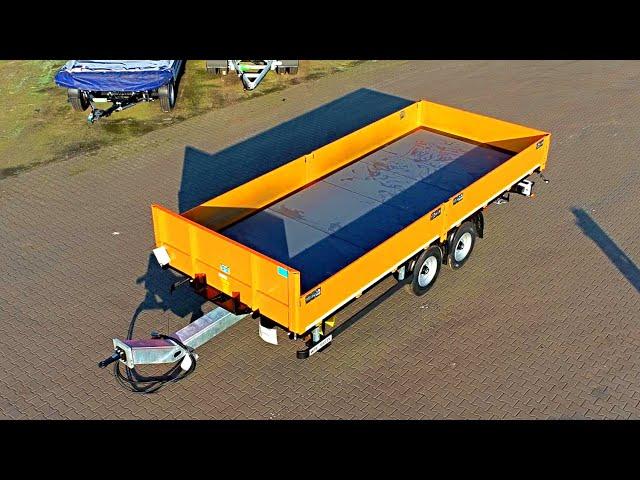 WEB TRAILER Baustoffzentralachsanhänger mit Antislipboden