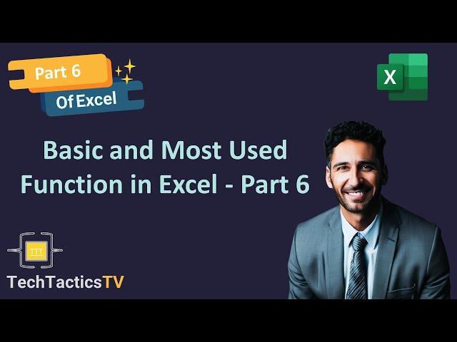 Excel Beginner's - 6 | Most Used Function in Excel