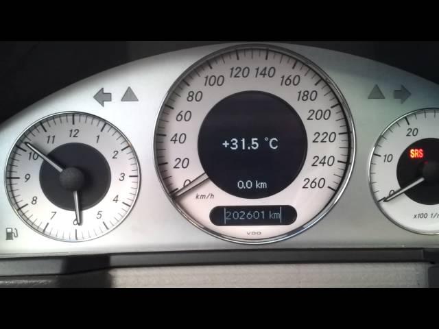 Mercedes w211 oil level check