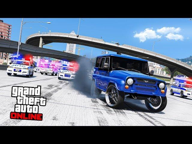 Полицейская Погоня за Антигеликом в gta 5 online! Полицейские Догонялки в ГТА 5!