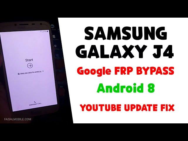 Samsung J4 (SM j400) Google Account Frp Bypass 2022 Android 8 || YouTube Update Fix