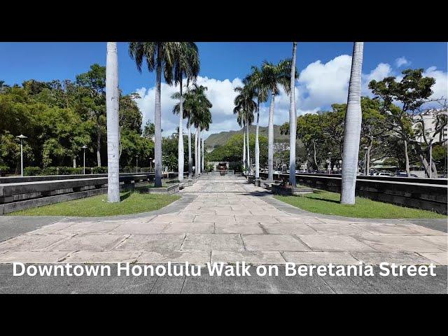 Honolulu Walk: State Capitol to Fort Street Mall