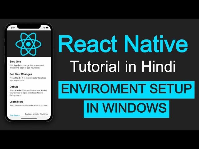 React native tutorial in Hindi #2 React-Native Setup in Windows | Android environment