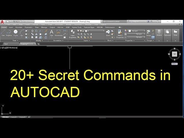 Secret Commands in AUTOCAD [Autocad Hacks]