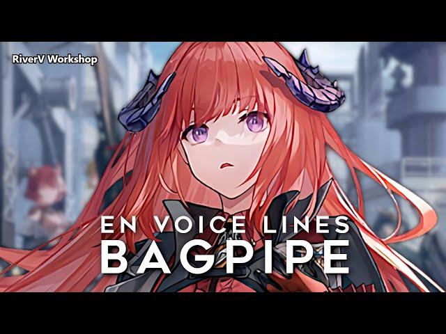 Bagpipe EN Voice Lines | Arknights/明日方舟 バグパイプ 英語ボイス集