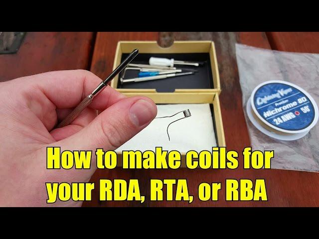 The easy way to make your own coils For your Vapor device.